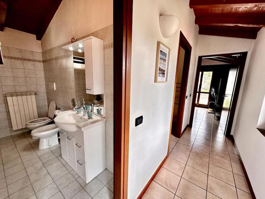 3Br Villetta Con Panoramica Sul Lago เนสโซ ภายนอก รูปภาพ