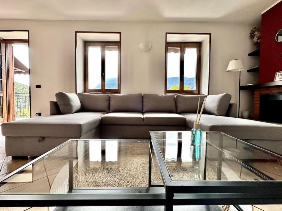 3Br Villetta Con Panoramica Sul Lago เนสโซ ภายนอก รูปภาพ